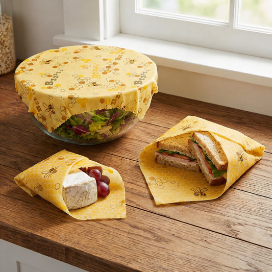 Beeswax wrapping cloth 3 pieces